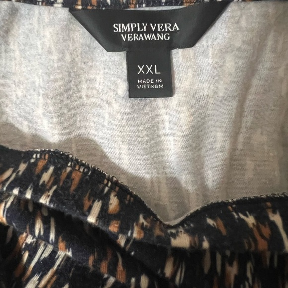 Simply Vera Wang Black with multicolored specks. A Relaxed Tunic - Picture 5 of 7